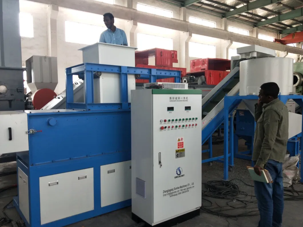 Plastic PVC HDPE Pipe Profile Crusher Machine Bottle/ Lump Hose Wood/ Film/ Big Bag Single Shaft Shredder Grinder/Grinding/Crushing/Recycling Machine